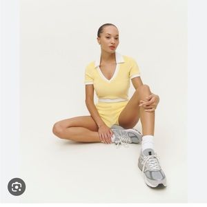 Like new Reformation Walden One Piece in yellow/S